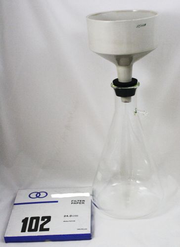 Filter Setup Extra Large Includes 250mm Buchner Funnel, 5000mL Flask, Stopper an