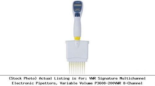 VWR Signature Multichannel Electronic Pipettors, Variable Volume P3608-200VWR 8