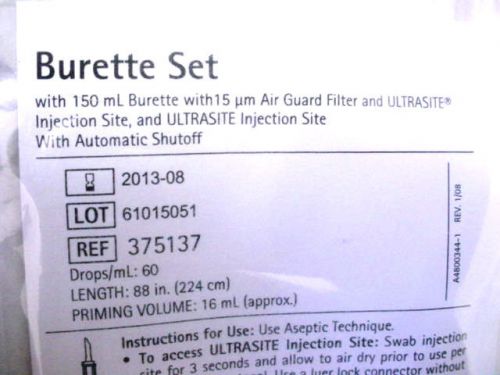(18) Braun 375137 Burette Set / Administration Set - 2013-08