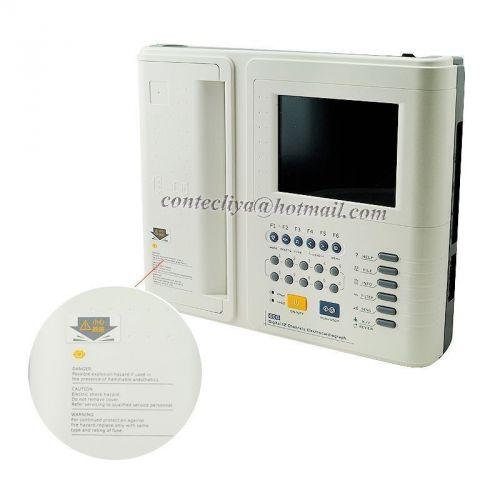 New CONTEC Hot Sale!! CE ECG-1200F,Digital 12 Channel ECG EKG Electrocardiograph