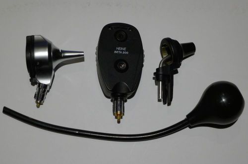 Heine Hand Held Portable Ophthalmoscope/Otoscope/Nasoscope and Insufflator Bulb