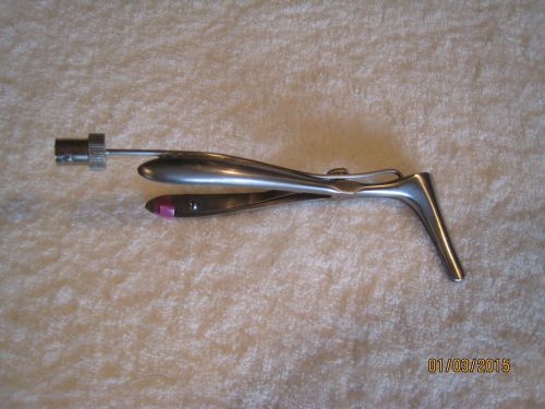 7.25 in.fibroptic lighted nasal speculum,Heyer-Schulte( later bought by mentor).
