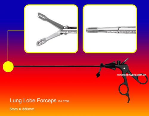 Brand New Lung Lobe Forceps 5X330mm Laparoscopy