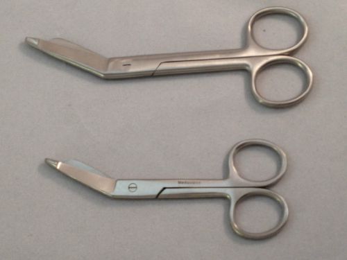 Bandage Scissors , Lister, 5.5&#034; &amp; 4.5&#034; two (2) stainless steel instruments