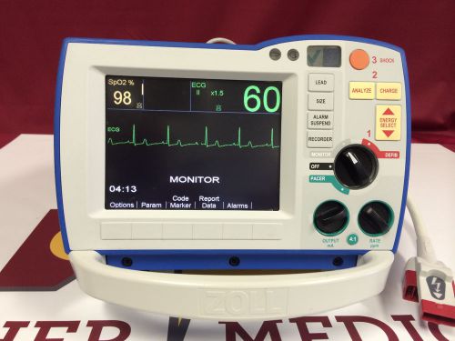 Zoll r series  als, 3-lead ecg, sp02,pacing, 1 year warranty, complete for sale