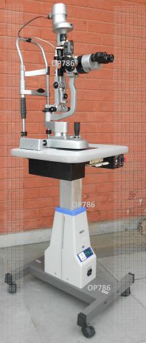 Moterized table for haag streit / slit lamp / 3 step model with camera for sale