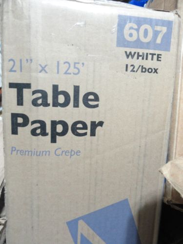 Premium Crepe Exam Table White Paper  - 21&#034; x 125&#039; - 12/Case
