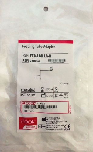 COOK MEDICAL G50006 FEEDING TUBE ADAPTER ••••IN DATE 2017-08••••