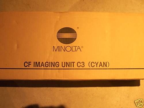 Lot of 2 new oem minolta c3 cyan &amp; k3 black cf imaging units 4660- for sale