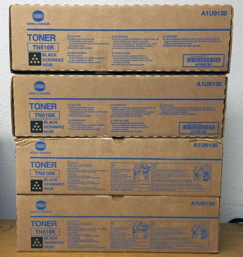 Konica Minolta Pro C7000 OEM Toner - 4 Black Cartridges -TN616K