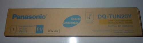 GENUINE PANASONIC WORKIO DP-C262 DP-C322 YELLOW TONER CARTRIDGE DQ-TUN20M
