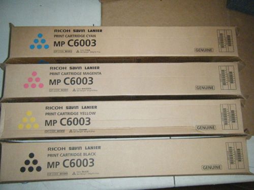 Ricoh C6003 Color Toner set (CYMB) Brand New and Sealed