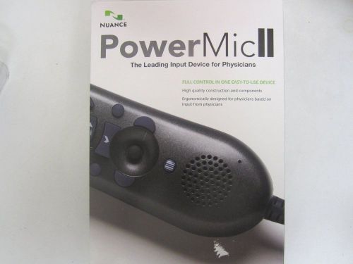 Nuance Power Mic II Dictaphone Handheld PowerMic M0POWM2N NEW IN BOX Free Ship