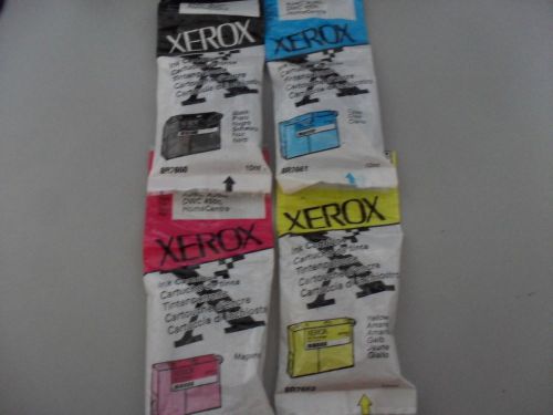 Genuine Xerox 8R7660 8R7661 8R7662 8R7663 New OEM Sealed Bags Inks Lot of 4