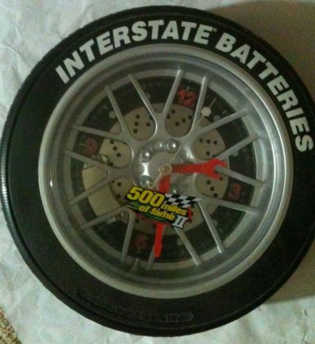 Interstate Batteries 500 Tire clock Texas Motor Speedway Nascar - New