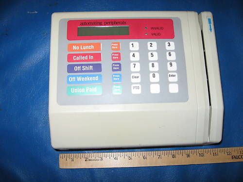 Card swipe time punch clock. Software missing.  Panaentry ZE-5000ZCG00