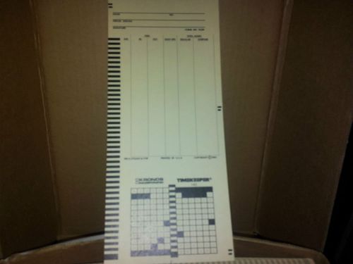 1000 Timekeeper by Kronos Time Cards TK-510 FREE 3 Day Priority Mail Shipping!