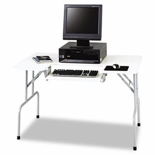 Safco Folding Computer Table, 47-1/2w x 29-3/4d x 28-3/4h, Gray (SAF1935GR)