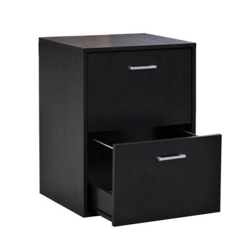 Baxter business home office filing storage cabinet two drawer - espresso for sale
