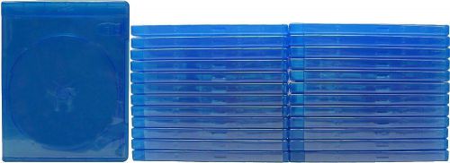 25 x Empty Standard Blue Replacement Boxes/Cases Blu-Ray DVD**FREE SHIPPING****