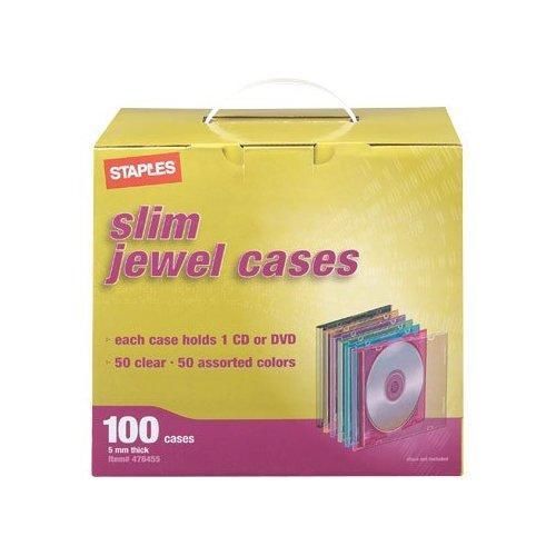 Lot of 100 Slim Jewel Cases S-1000