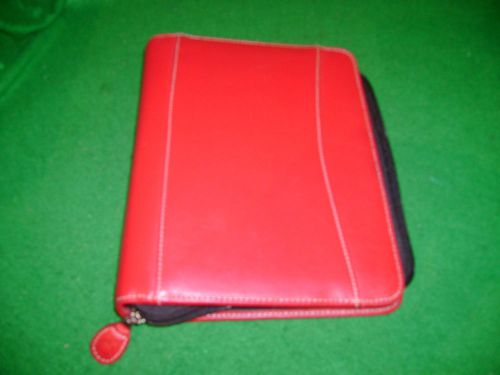 FRANKLIN COVEY, Classic, Red, Planner, Seven 1-1/2&#034; Rings