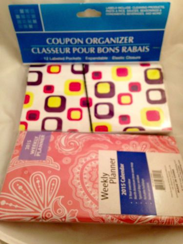 2015 Planner with Coupon Organizer Free Shipping Overnight Available