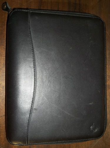 Franklin Covey Spacemaker 7 Ring Leather PDA Zipper Organizer Binder Planner USA