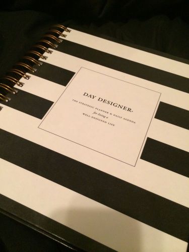 Whitney english day designer planner black stripes 2015 *sold out* for sale