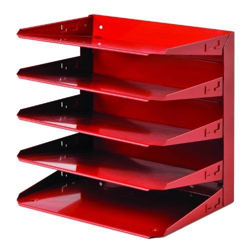 Steelmaster soho collection steel 5-tier horizontal organizer  letter size  vibr for sale