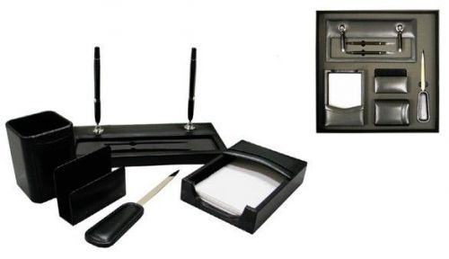 Executive desktop leather accessory gift set for sale