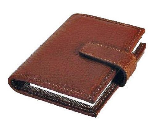 Johnston &amp; Murphy Leather Burnished Mahogany Notetakers Case NEW!!