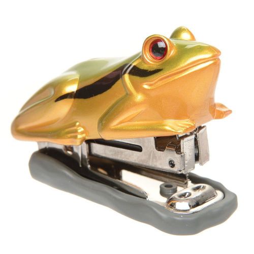 Green Gold Frog Mini Stapler for Home, Office and School