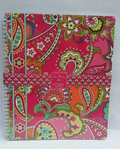 Vera Bradley Notebook 3 subject with pocket in Pink Swirls new still sealed