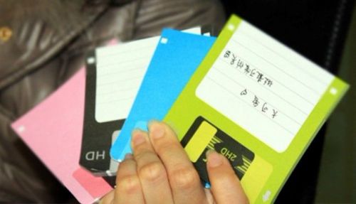 1Pack/4Pieces Floppy Disk Post It Notes Bookmark Marker Memo Flags Notepad