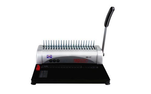 Sd-17 aibao 21-hole 250 sheets paper comb punch binder binding machine for sale