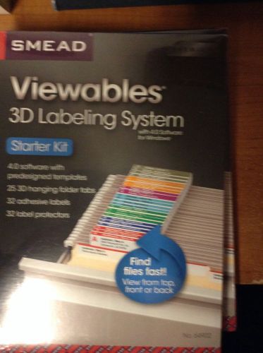 Smead 64902 viewable 3d labeling system starter pack with windows software for sale
