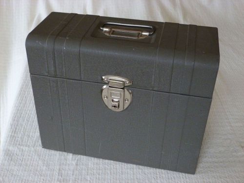 Vintage Retro Gray/Brown Metal FILE CHEST, Union Steel Chest Corp. No. 1012