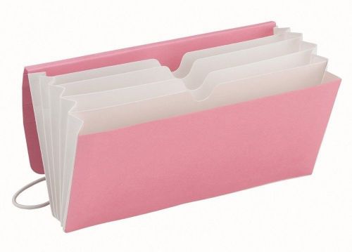 Smead Tag Along organizer, 5 Pockets, 6-1/2 x 3-1/2, Pink (70204)