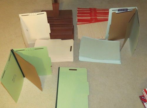 Lot Office Business CLASSIFICATION FOLDERS Dividers Legal Size Binder SUPPLIES
