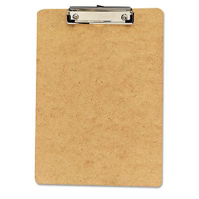 Clipboard, 1/2&#034; Capacity, Holds 8-1/2w x 12h, Brown, 6/Pack
