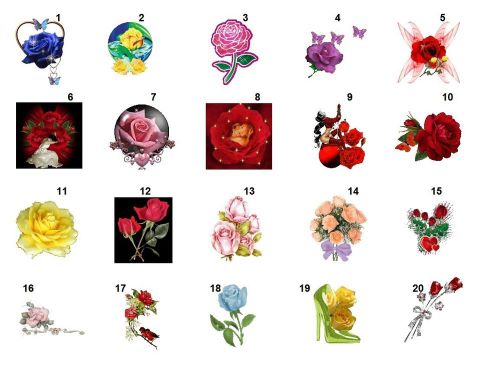 30 Personalized Roses Return Address  labels Buy 3 get 1 free (R2)