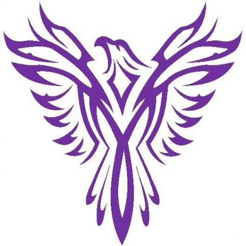 30 Custom Purple Phoenix Personalized Address Labels