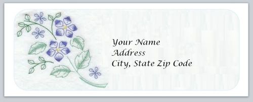 30 Flowers Personalized Return Address Labels Buy 3 get 1 free (bo64)