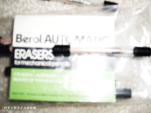 BEROL Automatic Z-20 replacement erasers set of 3 for mechanical pencils