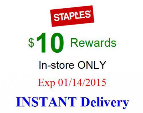 Staples $10 Mystery Rewards NOT-5-10-25-50-75-off-coupon (check email spam)