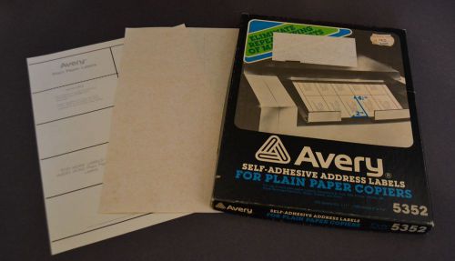 Avery self adhesive address labels  color: stone - #5352 - 4.5” x 2” - 800 for sale