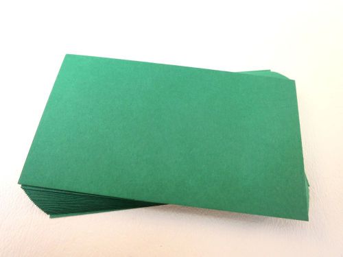 50 Emerald Green Blank Business Cards 80 lb. Cover 89mm x 52mm- 3.5 x 2