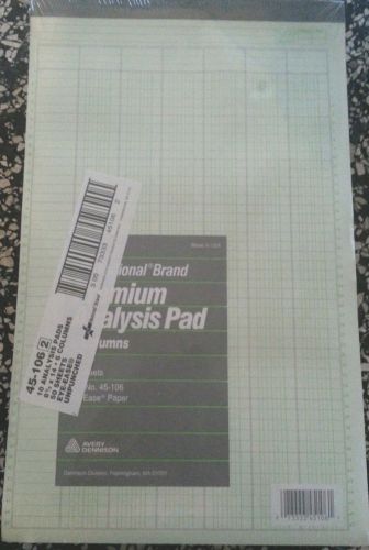 New Pack of 10 National Brand Premium Analysis Pads 6 Columns 50 Sheets each