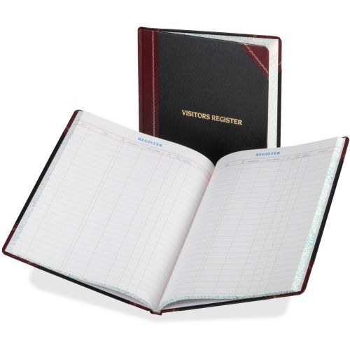 Boorum visitor&#039;s register book -150 sheet(s)- 14.12&#034; x 10.87&#034; sheet size for sale